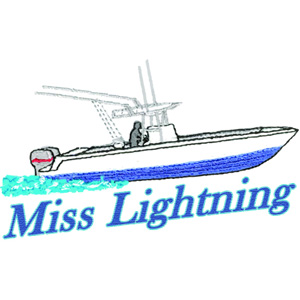 Embroidery: Miss Lightning